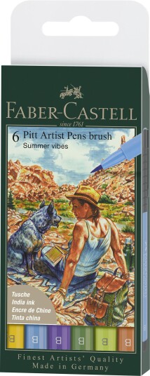 Faber-Castell PITT Artist Brush 6-pakning Summer