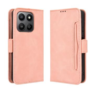 Honor 400 Smart 5G/4G/X7d 4G Kortholder Lommebokveske   Rosa
