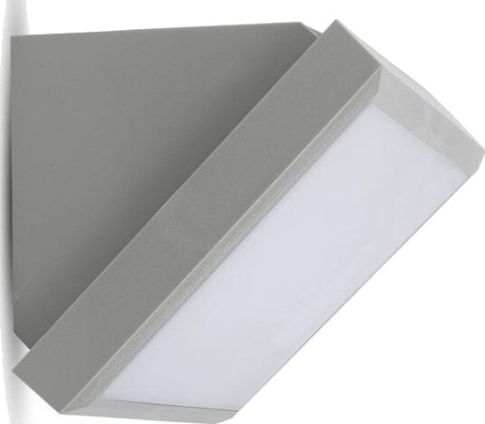 V Tac Vegglampe 20W Utendørs Vegglampe Grå 3000K Ip65