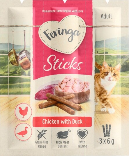 Feringa Sticks & And 12 X 3Er Pakke Kylling Feringa Sticks & And 12 X 3Er Pakke Kylling