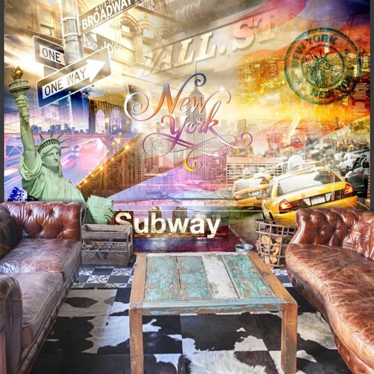 Fototapet Colorsof NYC 100x70 - Artgeist sp. z o. o.