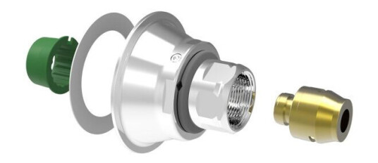 Vatette V6 Koblingsskive for plastrør 16 mm rørdiameter