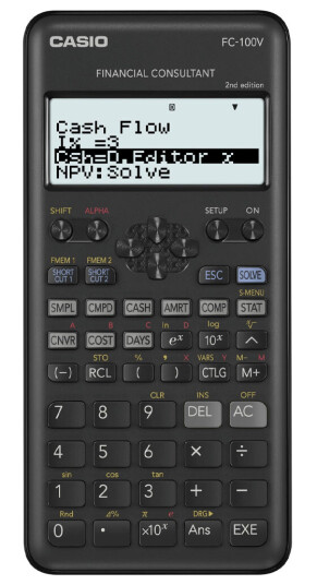 Casio FC100V Finanskalkulator Second Edition