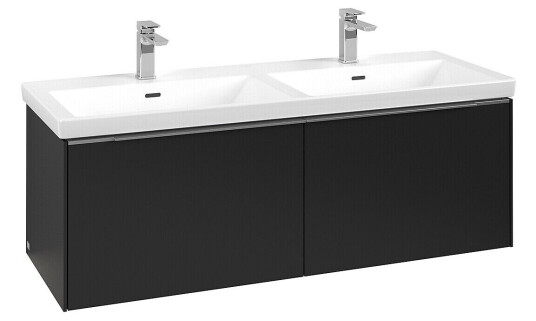 Villeroy & Boch  Subway 3.0 Servantskap m/2 skuffer 1272x429x478 mm Vulkansort Matt