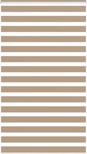 Sebragardin sandbrun 125x230 cm stoff bredde 120,9 polyester