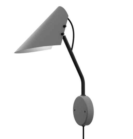 Belid Vincent Vegglampe Sort/Betong 1575808-03-0 1644791-01-0