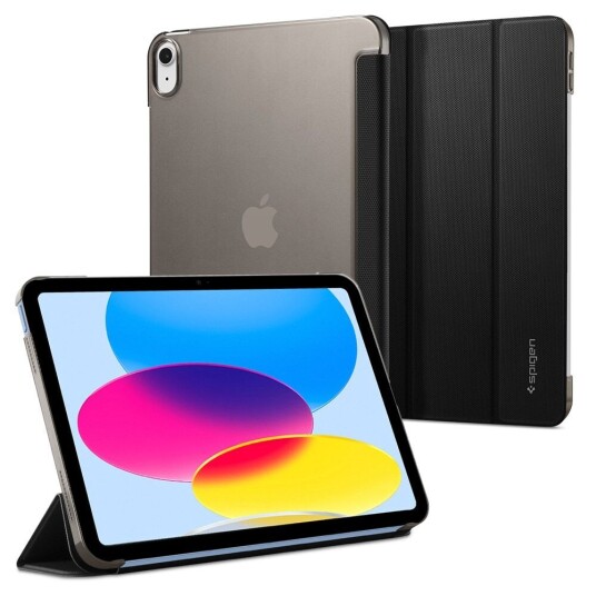 Spigen Ipad 10.9 Etui Liquid Air Folio Svart Spigen Ipad 10.9 Etui Liquid Air Folio Svart