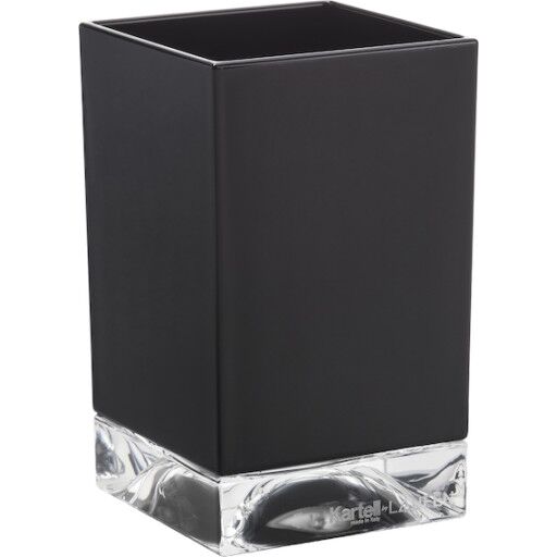 LAUFEN KARTELL TANNKRUS BOXY HARD PLAST SVART/GJENNOMSIKTIG