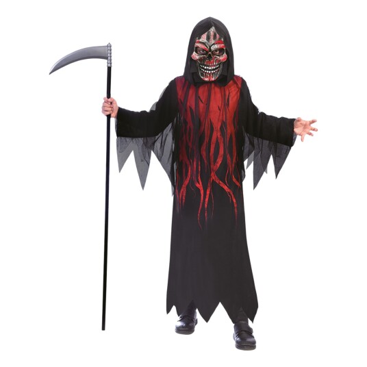 Amscan EU Dark Shadow Reaper Barn Karnevalskostyme  X-large