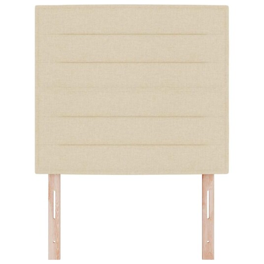LED Hodegavl Linjete Design Krem 90 cm Stoff