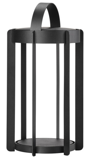 Firefly LED-lykt 30 cm aluminium sort