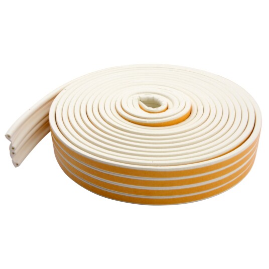 Tetningslist P 9x5,5mm Hvit 24m Tetningslist P 9x5,5mm Hvit 24m