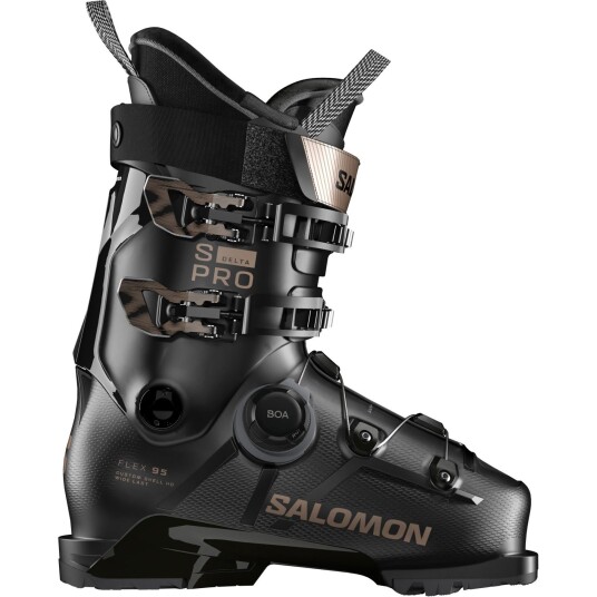 Salomon S/Pro Delta BOA 95 GW Skistøvler Dame Black/Black/Pink Gold Metallic 25,5 Salomon S/Pro Delta BOA 95 GW Skistøvler Dame Black/Black/Pink Gold Metallic 25,5