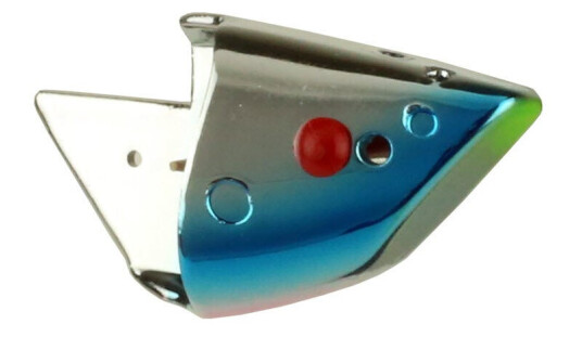 Hurricane Bait Head agnskaller, 3 stk - Blue Steel Chrome