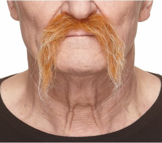 Mustaches Grårød Bushy Western Bart Mustaches Grårød Bushy Western Bart