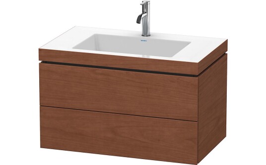 Duravit L-Cube Servantskap m/2 skuffer 800x500x480 mm Amerikansk Valnøtt