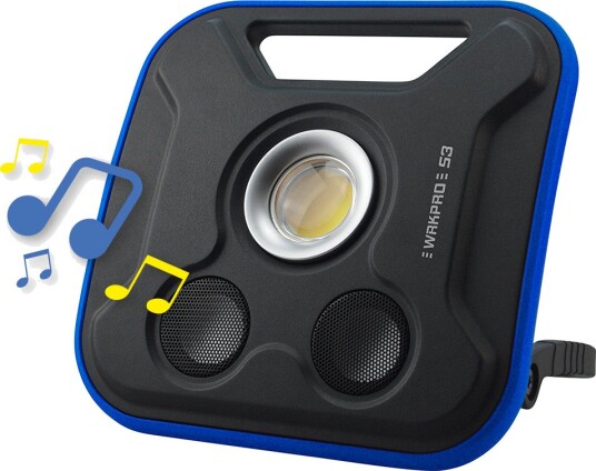 Diesella Wrkpro Arbeidslampe "S3" 20 w COB Med Oppladbart Batteri Og 5 w Bluetooth-Høyttaler