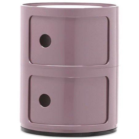 Kartell Componibili Classic Oppbevaring Med 2 Rom Mauve