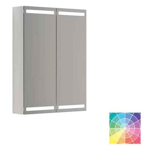 Dansani Calidris Parallel Speilskap 60cm 2 Dører / NCS eik