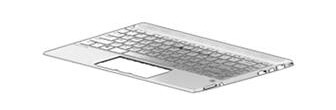 HP TOP COVER PKS W KB BL NSV HE
