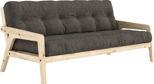 Karup Design Grab sovesofa klarlakkert furu/642 Mellow Brown