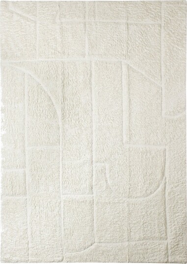 Ryetepper Cremona Natural Cotton Shaggy offwhite Størrelse: 80 x 250 cm