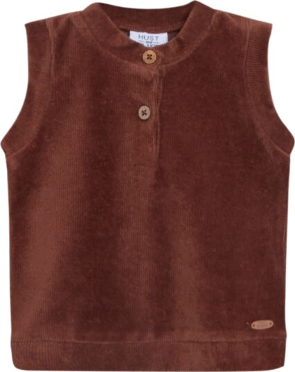 Hust and Claire Vest Baby Velour Eskild Tirramisu