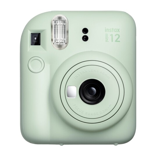 Fujifilm Instax Mini 12 kompaktkamera (grønn, 10 bilder) Fujifilm Instax Mini 12 kompaktkamera (grønn, 10 bilder)