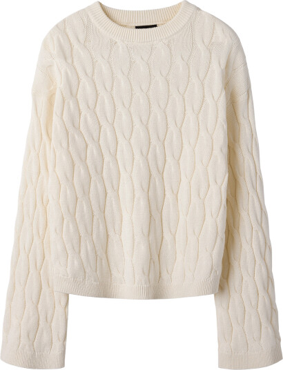 LMTD Nlfnatala Ls Short Knit Cream 134 140 LMTD Nlfnatala Ls Short Knit Cream 134 140