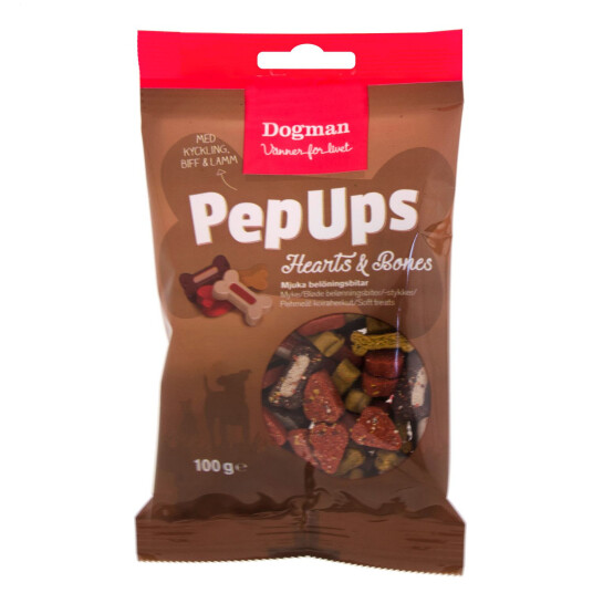 Dogman Pep Ups Hearts Bones Mix