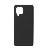 eSTUFF - Baksidedeksel for mobiltelefon - silikon - svart - for Samsung Galaxy A42 5G