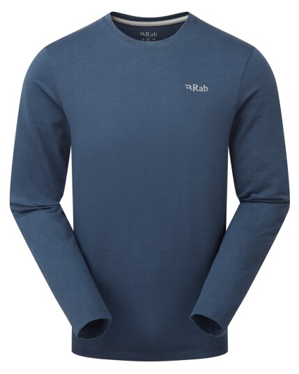 Rab Basecamp 3 Peaks Ls Tee Tempest Blue Medium