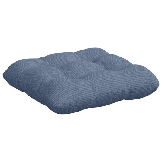 Seteputer 4 pcs Blå 40 x 40 cm Corduroy stoff