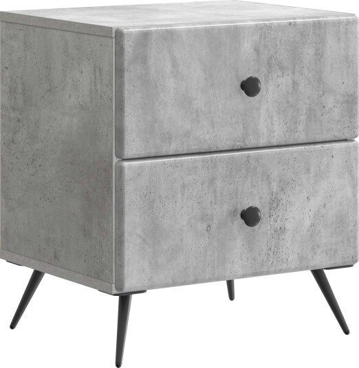  Nattbordskap Betonggrå 43 x 34,5 x 47,5 cm Konstruert tre