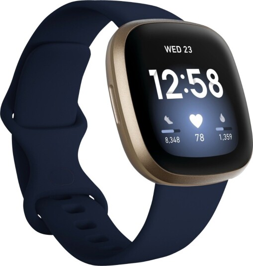 Fitbit Versa 3 Midnight/Soft Gold Aluminium Fitbit Versa 3 Midnight/Soft Gold Aluminium