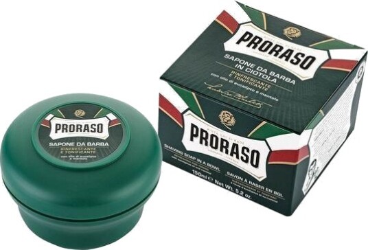Proraso barbersåpe i skål - Eukalyptus og mentol - 300 ml