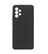 eSTUFF - Baksidedeksel for mobiltelefon - silikon - svart - for Samsung Galaxy A32