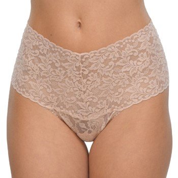 Hanky Panky Truser Signature Lace Retro Thong Beige nylon One Size Dame