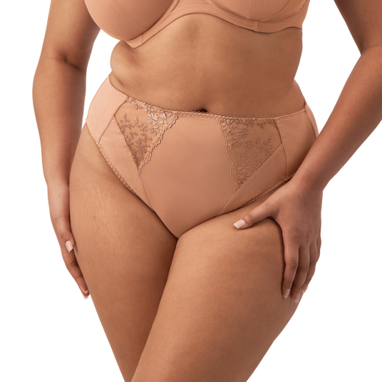 Elomi Truser Zarla High Leg Brief Beige polyamid Medium Dame