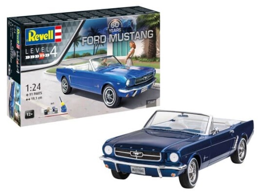 Revell Rinkinys Gift 60-årsjubileum Ford Mustang 1/24