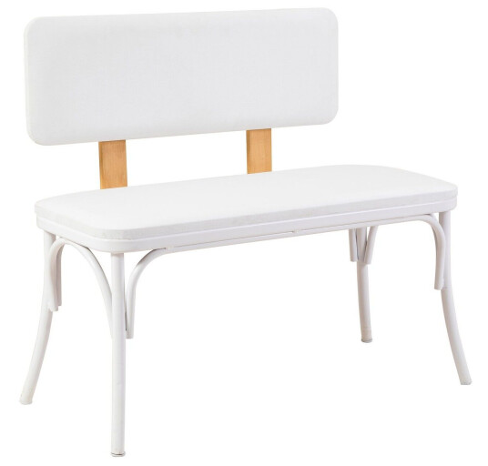 Oliver Benk 100x41 cm Hvit Hanah Home
