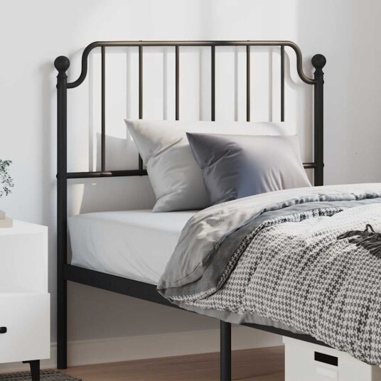  Sengegavl i metall svart 100 cm 8721012212251