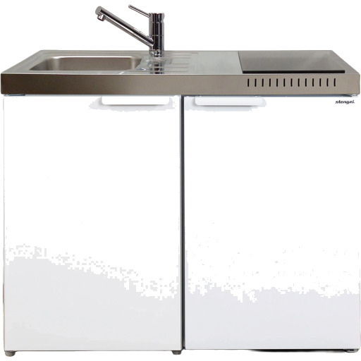 Intra Kitchenline MK100-L minikjøkken, 100x60 cm Hvit Intra Kitchenline MK100-L minikjøkken, 100x60 cm Hvit