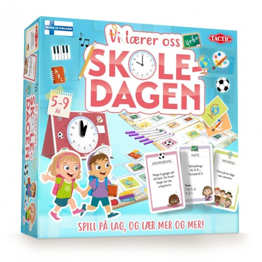 Tactic Vi Lærer Oss Skoledagen Lærespill for Barn 5-9 år Tactic Vi Lærer Oss Skoledagen Lærespill for Barn 5-9 år