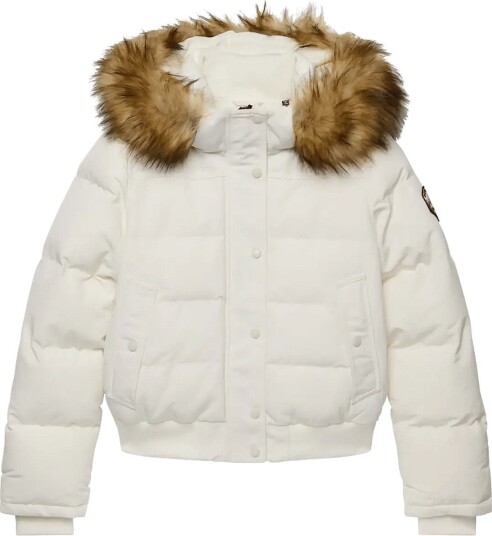 Superdry Everest Hooded Bomber Jkt   OFF WHITE   16