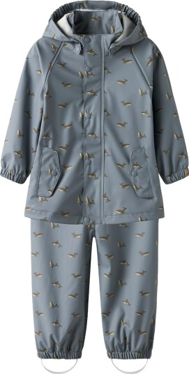 Lil"Atelier Nmmladry10 Rain Set Aop Fo Lil Blue 122 128 Lil"Atelier Nmmladry10 Rain Set Aop Fo Lil Blue 122 128
