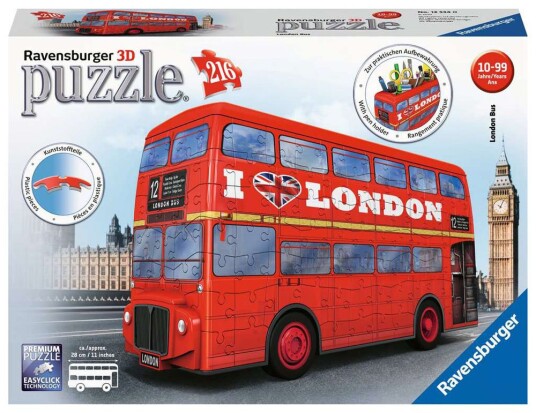 Ravensburger London Bus 216p. 3D Puslespill
