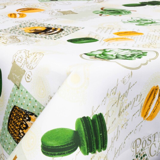 Borg Living Tekstil voksduk med akrylbelegg Green delight 140 cm bred På metermål Borg Living Tekstil voksduk med akrylbelegg Green delight 140 cm bred På metermål