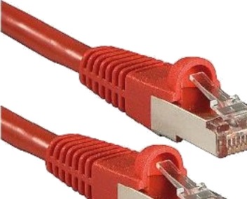 Lindy Rj 45 Cat6a S/Ftp S Stp Rød 1 M