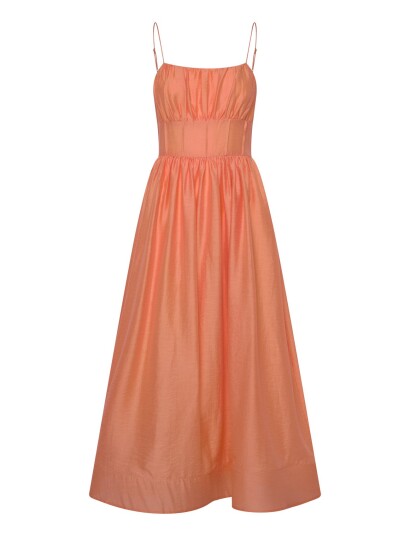 Love Lolina Bernadette Midi Dress Coral L